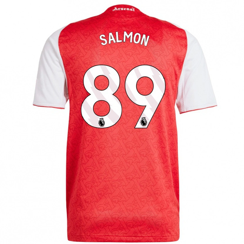 Danxen Pánské Marli Salmon #89 Červená Bílá Domů Hráčské Dresy 2025/26 Dres