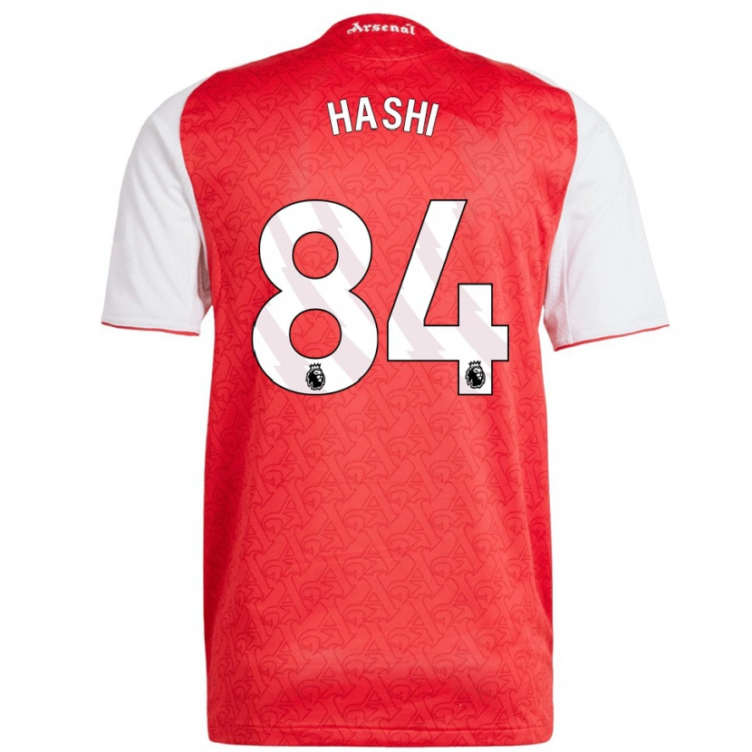 Danxen Pánské Maalik Hashi #84 Červená Bílá Domů Hráčské Dresy 2025/26 Dres