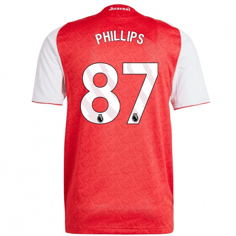 Danxen Pánské Bowen Phillips #87 Červená Bílá Domů Hráčské Dresy 2025/26 Dres