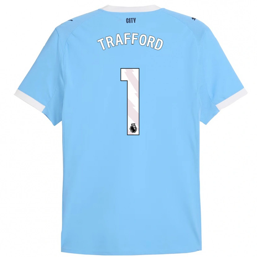 Danxen Pánské James Trafford #1 Nebesky Modrá Bílá Domů Hráčské Dresy 2025/26 Dres