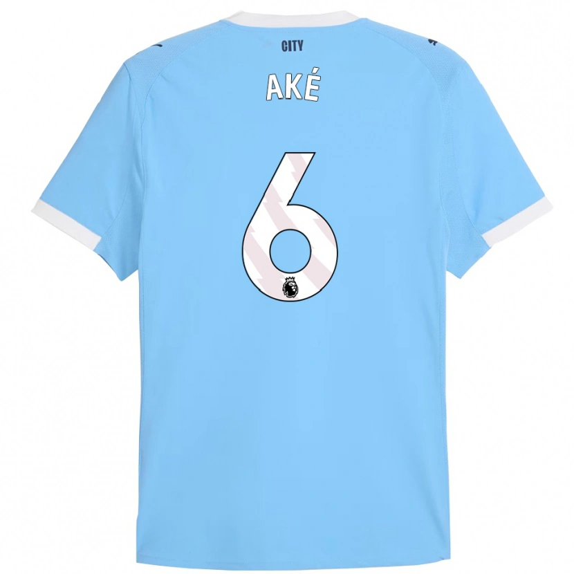 Danxen Pánské Nathan Aké #6 Nebesky Modrá Bílá Domů Hráčské Dresy 2025/26 Dres