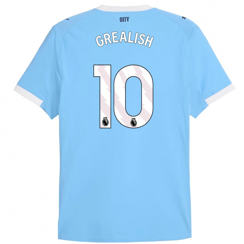 Danxen Pánské Jack Grealish #10 Nebesky Modrá Bílá Domů Hráčské Dresy 2025/26 Dres