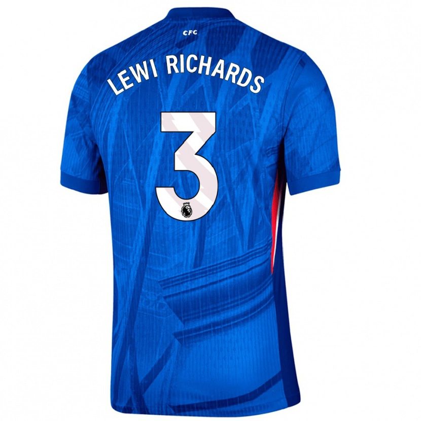 Danxen Pánské Lewi Richards #3 Modrá Bílá Domů Hráčské Dresy 2025/26 Dres