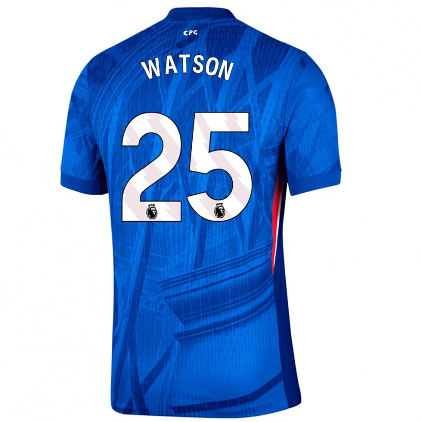 Danxen Pánské Lucy Watson #25 Modrá Bílá Domů Hráčské Dresy 2025/26 Dres
