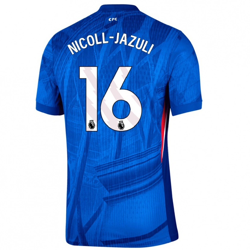 Danxen Pánské Mahdi Nicoll-Jazuli #16 Modrá Bílá Domů Hráčské Dresy 2025/26 Dres