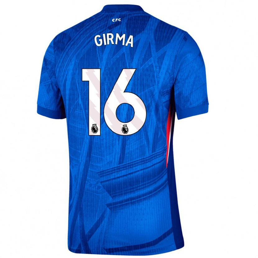 Danxen Pánské Naomi Girma #16 Modrá Bílá Domů Hráčské Dresy 2025/26 Dres
