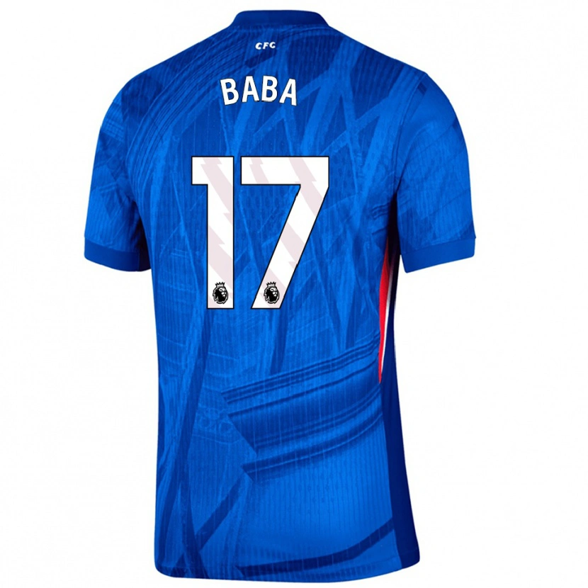 Danxen Pánské Abdul-Rahman Baba #17 Modrá Bílá Domů Hráčské Dresy 2025/26 Dres