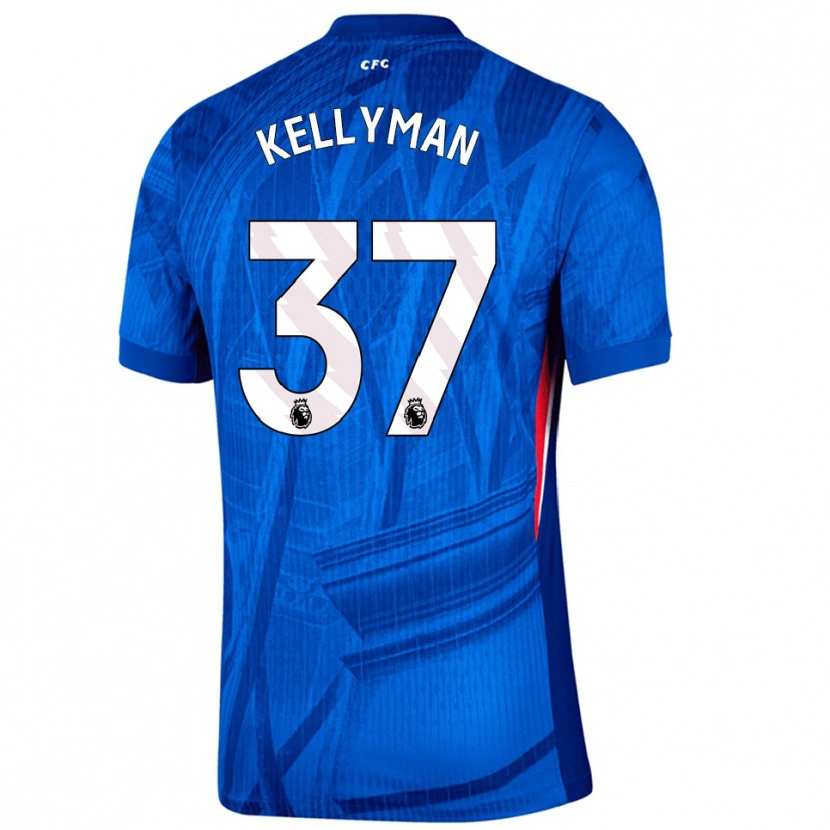 Danxen Pánské Omari Kellyman #37 Modrá Bílá Domů Hráčské Dresy 2025/26 Dres