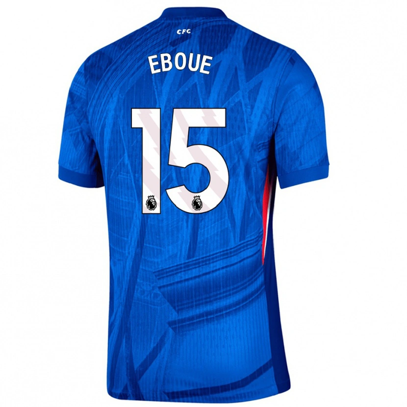Danxen Pánské Mathis Eboué #15 Modrá Bílá Domů Hráčské Dresy 2025/26 Dres
