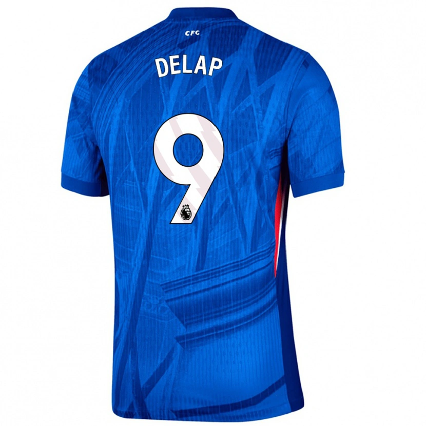 Danxen Pánské Liam Delap #9 Modrá Bílá Domů Hráčské Dresy 2025/26 Dres