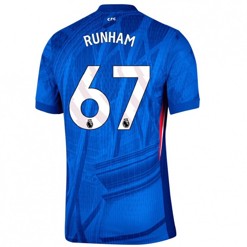 Danxen Pánské Frankie Runham #67 Modrá Bílá Domů Hráčské Dresy 2025/26 Dres