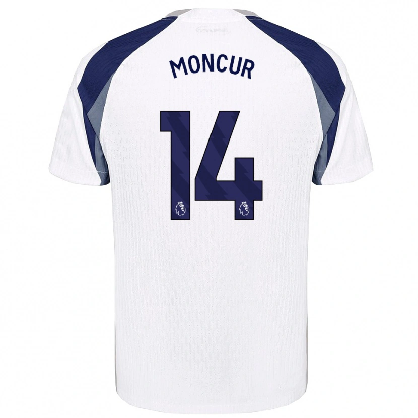 Danxen Pánské Ronny Moncur #14 Bílá Tmavě Modrá Domů Hráčské Dresy 2025/26 Dres