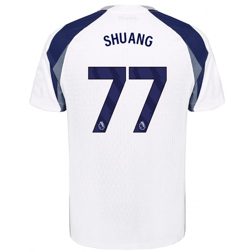 Danxen Pánské Wang Shuang #77 Bílá Tmavě Modrá Domů Hráčské Dresy 2025/26 Dres