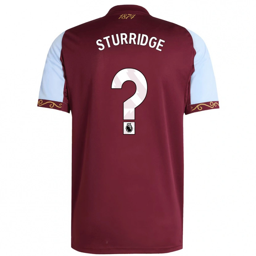 Danxen Pánské Dj Campton Sturridge #0 Burgundská Nebesky Modrá Domů Hráčské Dresy 2025/26 Dres