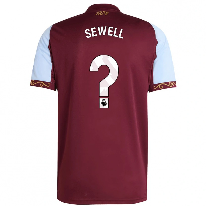 Danxen Pánské Dewain Sewell #0 Burgundská Nebesky Modrá Domů Hráčské Dresy 2025/26 Dres