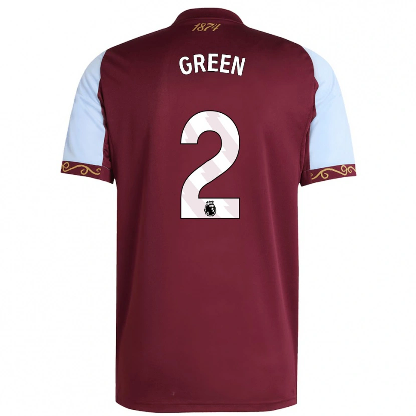 Danxen Pánské Jacob Green #2 Burgundská Nebesky Modrá Domů Hráčské Dresy 2025/26 Dres
