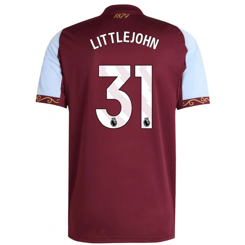 Danxen Pánské Ruesha Littlejohn #31 Burgundská Nebesky Modrá Domů Hráčské Dresy 2025/26 Dres
