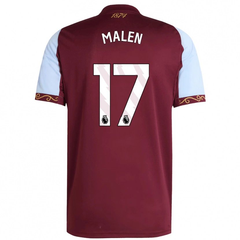Danxen Pánské Donyell Malen #17 Burgundská Nebesky Modrá Domů Hráčské Dresy 2025/26 Dres