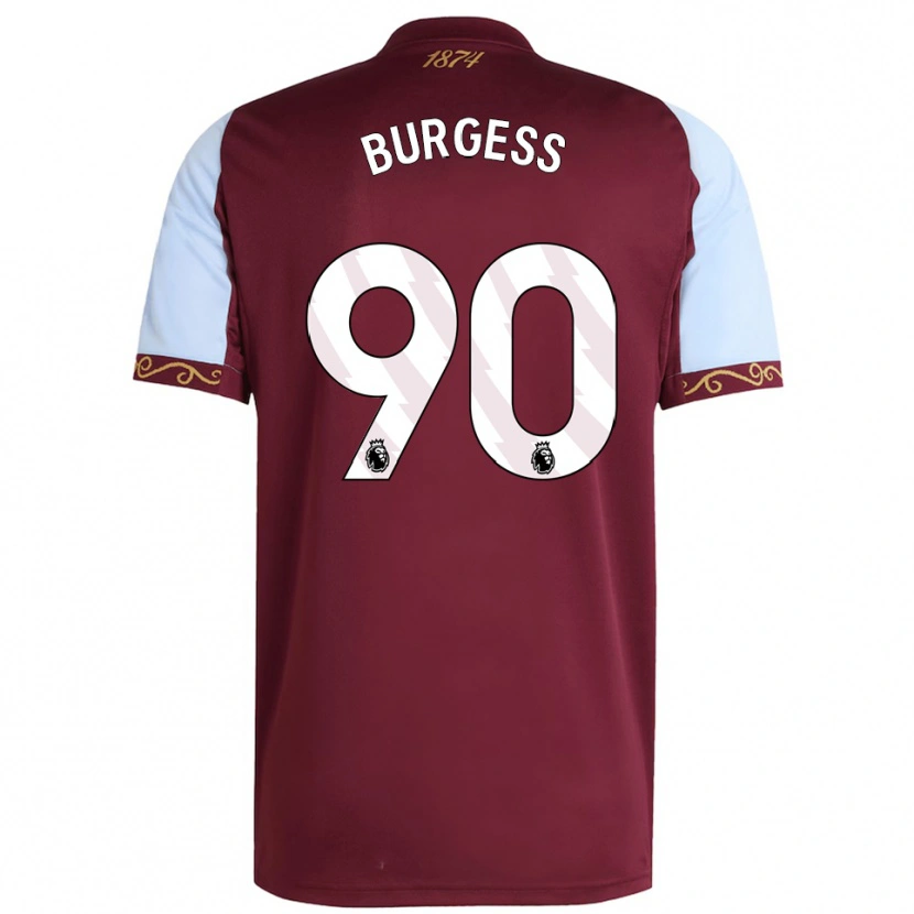 Danxen Pánské Woody Burgess #90 Burgundská Nebesky Modrá Domů Hráčské Dresy 2025/26 Dres