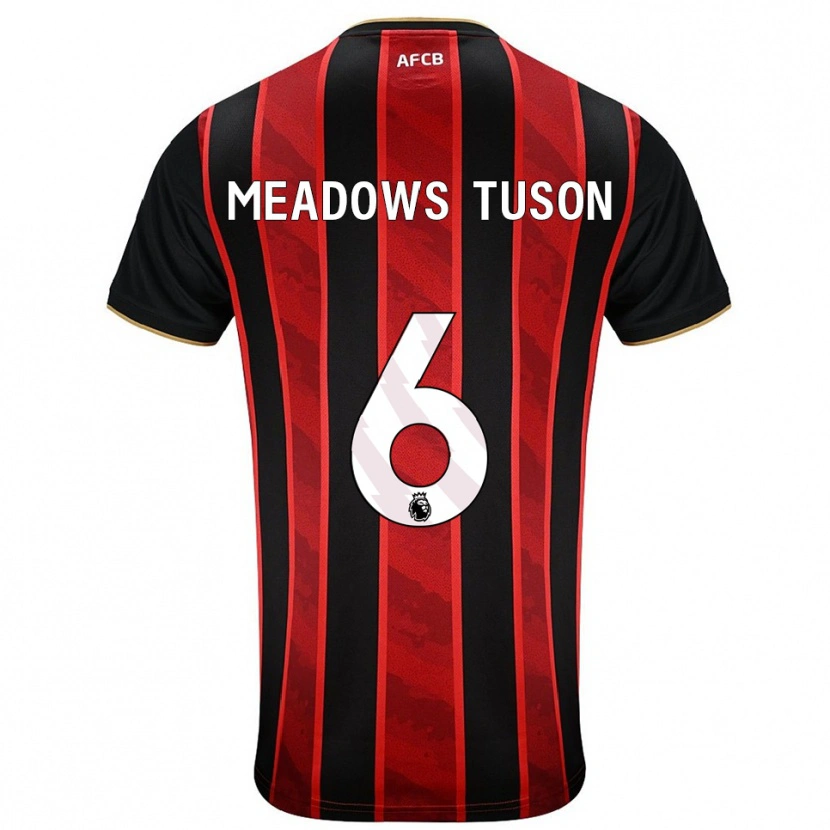 Danxen Pánské Freya Meadows Tuson #6 Červená Černá Domů Hráčské Dresy 2025/26 Dres