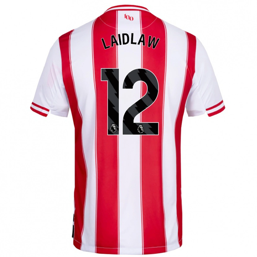 Danxen Pánské Ethan Laidlaw #12 Červená Bílá Domů Hráčské Dresy 2025/26 Dres