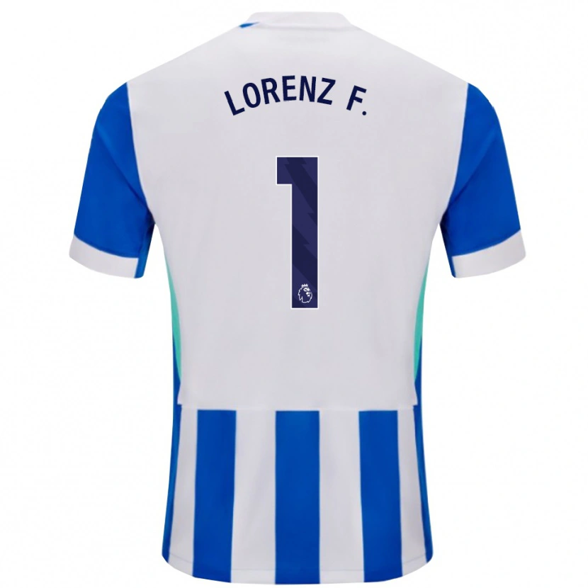 Danxen Pánské Lorenz Ferdinand #1 Modrá Bílá Domů Hráčské Dresy 2025/26 Dres