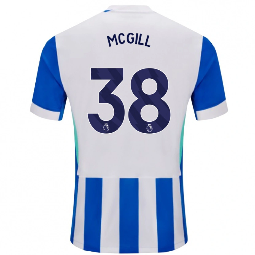 Danxen Pánské Tom Mcgill #38 Modrá Bílá Domů Hráčské Dresy 2025/26 Dres