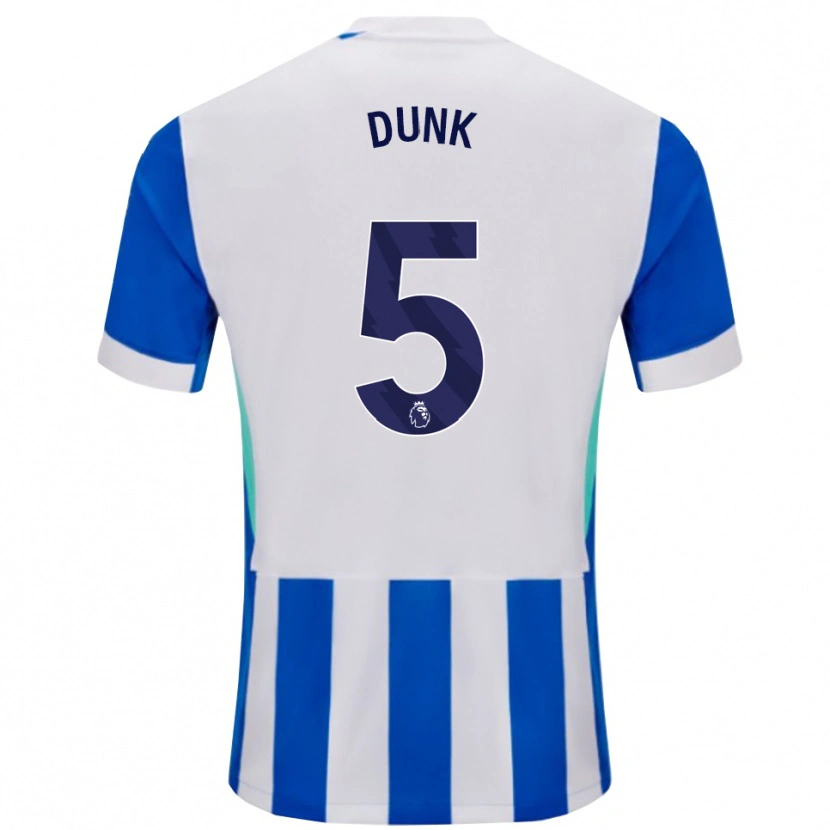 Danxen Pánské Lewis Dunk #5 Modrá Bílá Domů Hráčské Dresy 2025/26 Dres