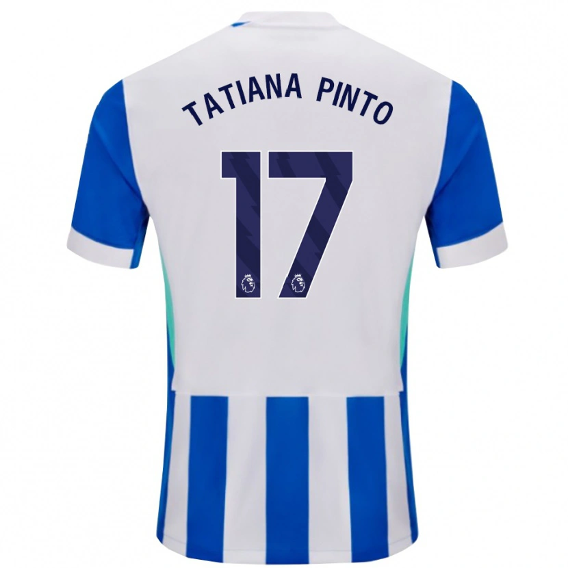 Danxen Pánské Tatiana Vanessa Ferreira Pinto #17 Modrá Bílá Domů Hráčské Dresy 2025/26 Dres