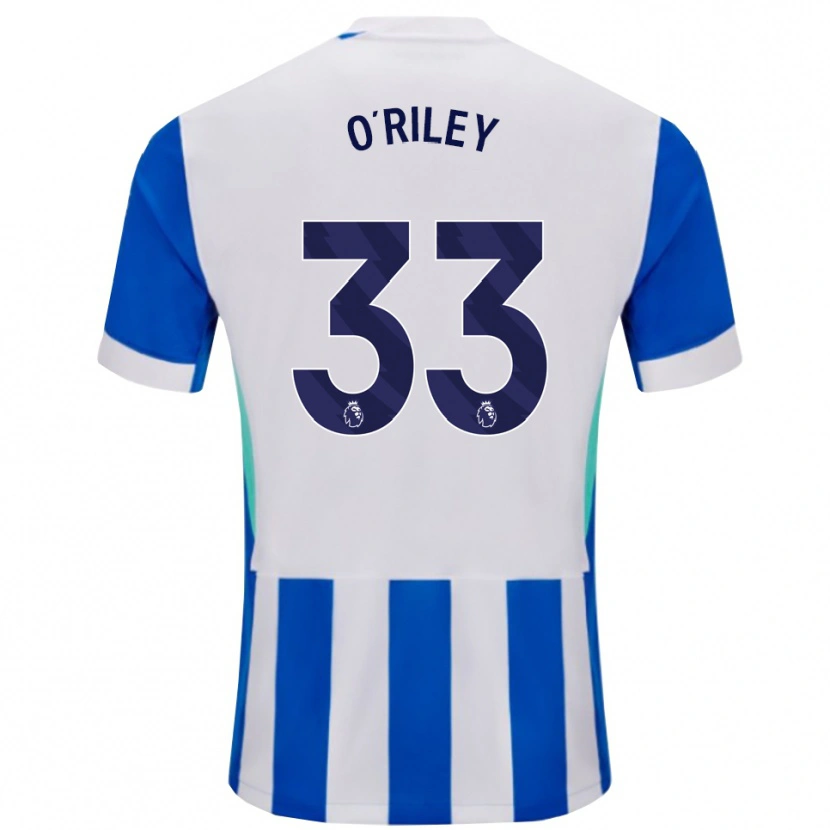 Danxen Pánské Matt O'riley #33 Modrá Bílá Domů Hráčské Dresy 2025/26 Dres