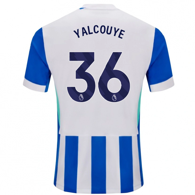 Danxen Pánské Malick Yalcouyé #36 Modrá Bílá Domů Hráčské Dresy 2025/26 Dres