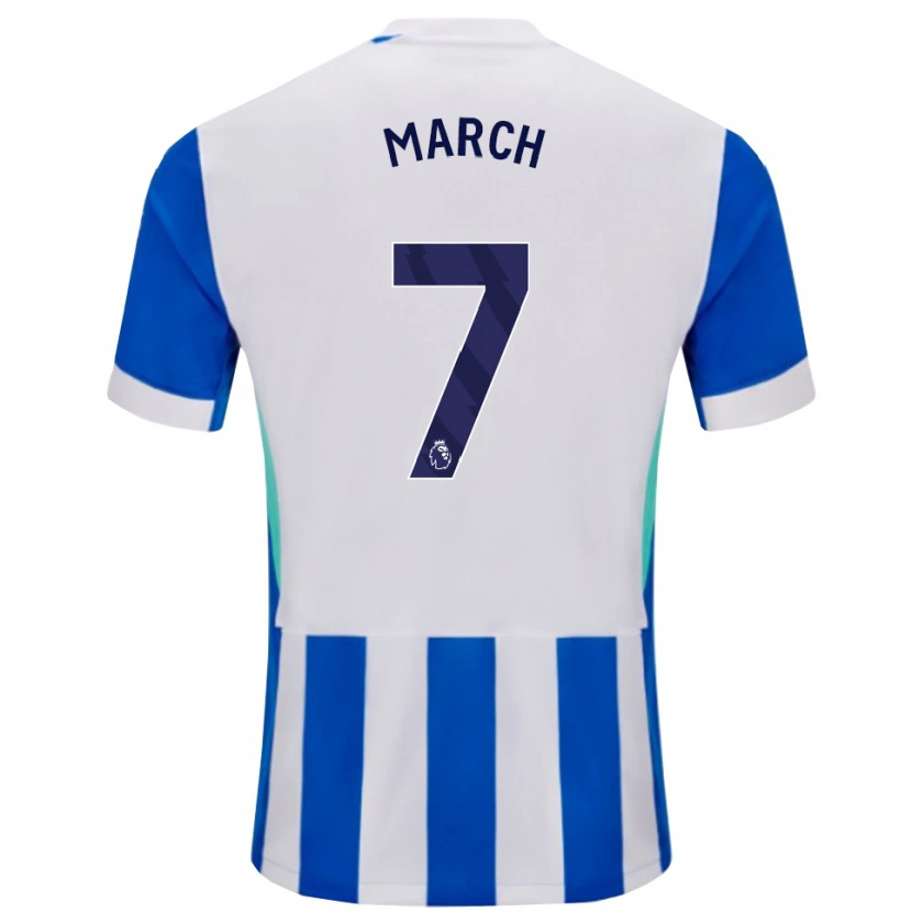 Danxen Pánské Solly March #7 Modrá Bílá Domů Hráčské Dresy 2025/26 Dres