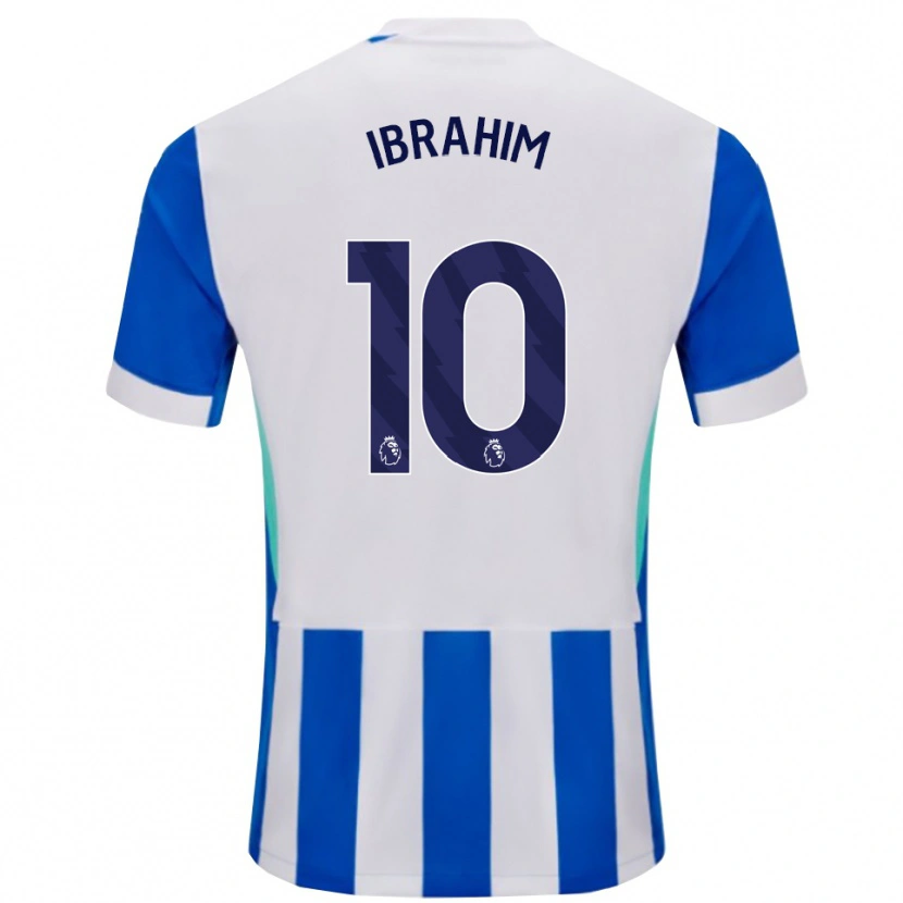 Danxen Pánské Younes Ibrahim #10 Modrá Bílá Domů Hráčské Dresy 2025/26 Dres