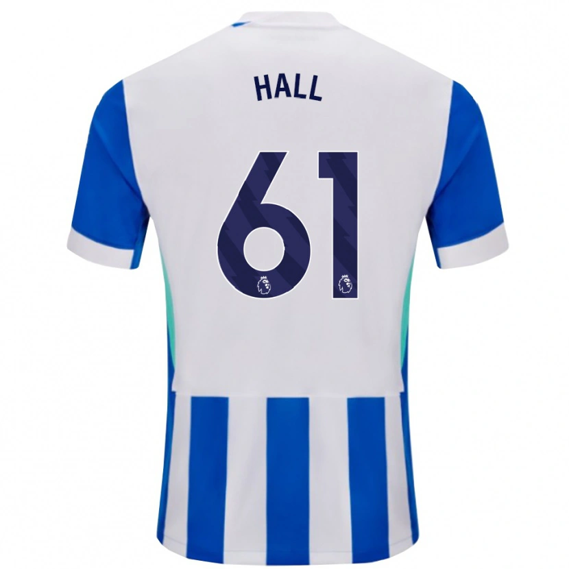 Danxen Pánské Steven Hall #61 Modrá Bílá Domů Hráčské Dresy 2025/26 Dres