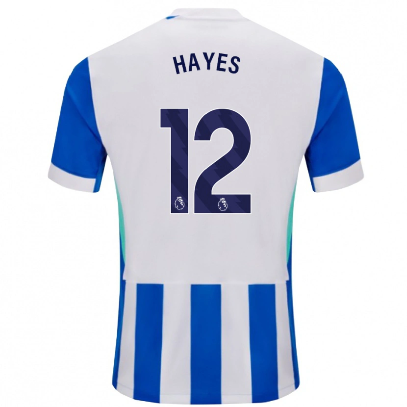 Danxen Pánské Caitlin Hayes #12 Modrá Bílá Domů Hráčské Dresy 2025/26 Dres