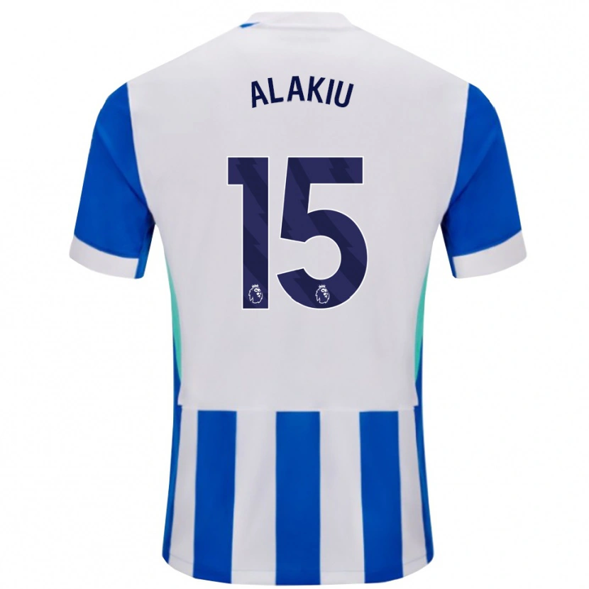 Danxen Pánské Isaiah Alakiu #15 Modrá Bílá Domů Hráčské Dresy 2025/26 Dres