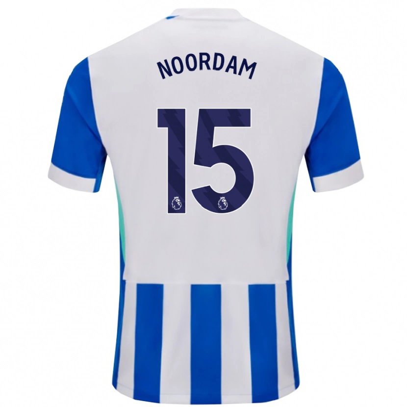 Danxen Pánské Nadine Noordam #15 Modrá Bílá Domů Hráčské Dresy 2025/26 Dres