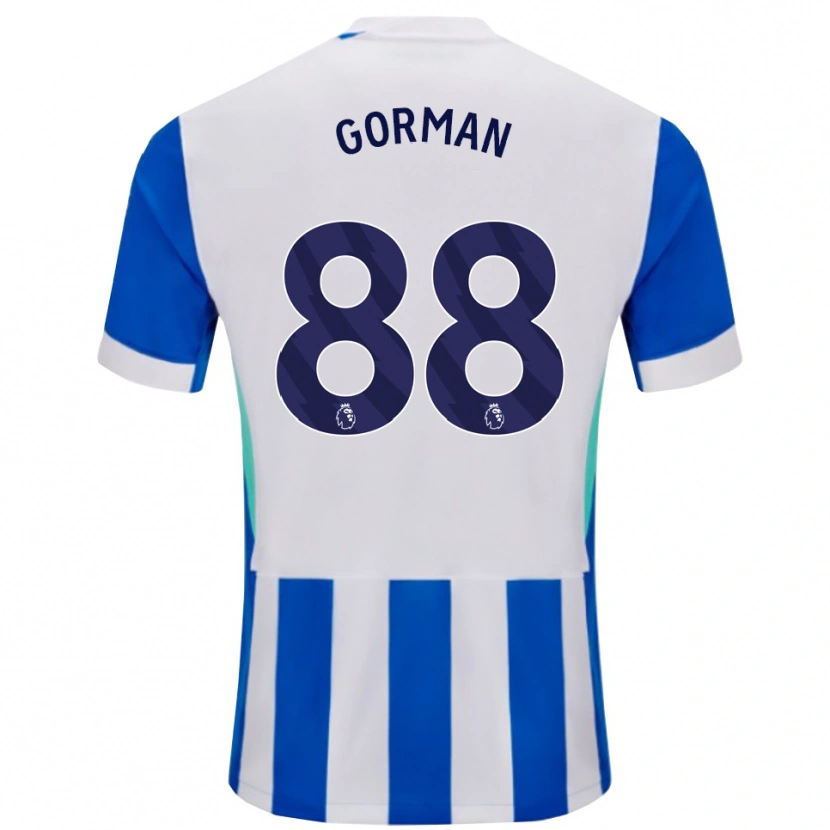 Danxen Pánské Ronnie Gorman #88 Modrá Bílá Domů Hráčské Dresy 2025/26 Dres