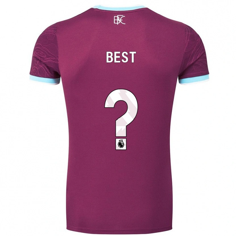 Danxen Pánské Freddie Best #0 Burgundská Nebesky Modrá Domů Hráčské Dresy 2025/26 Dres