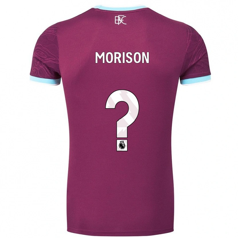 Danxen Pánské Dylan Morison #0 Burgundská Nebesky Modrá Domů Hráčské Dresy 2025/26 Dres