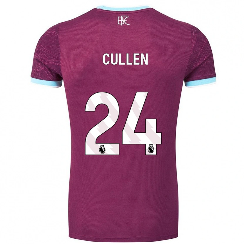 Danxen Pánské Josh Cullen #24 Burgundská Nebesky Modrá Domů Hráčské Dresy 2025/26 Dres