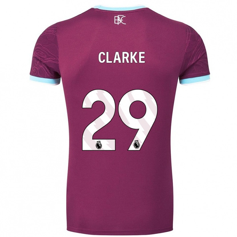 Danxen Pánské Abby Clarke #29 Burgundská Nebesky Modrá Domů Hráčské Dresy 2025/26 Dres