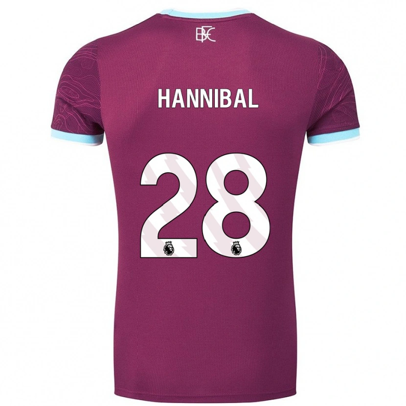 Danxen Pánské Hannibal #28 Burgundská Nebesky Modrá Domů Hráčské Dresy 2025/26 Dres