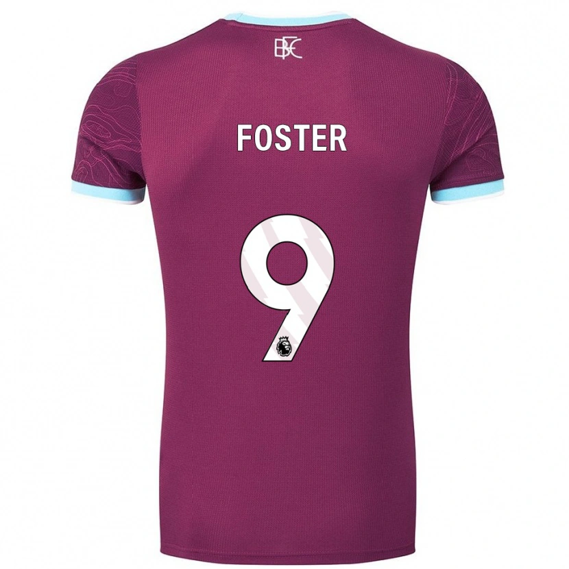 Danxen Pánské Lyle Foster #9 Burgundská Nebesky Modrá Domů Hráčské Dresy 2025/26 Dres