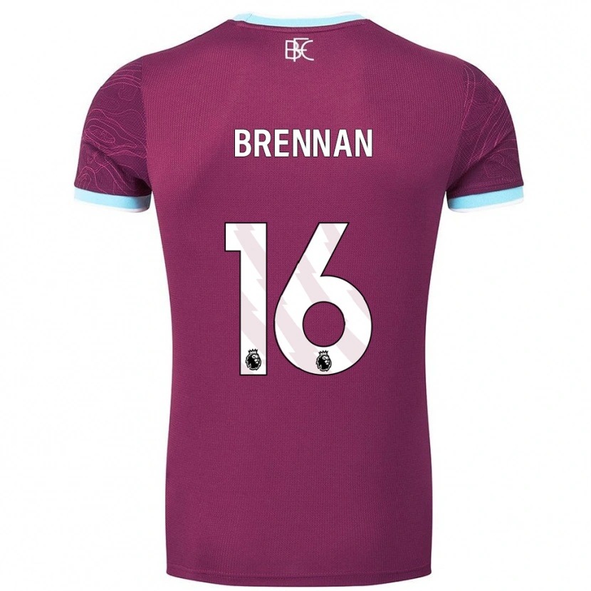 Danxen Pánské Corey Brennan #16 Burgundská Nebesky Modrá Domů Hráčské Dresy 2025/26 Dres