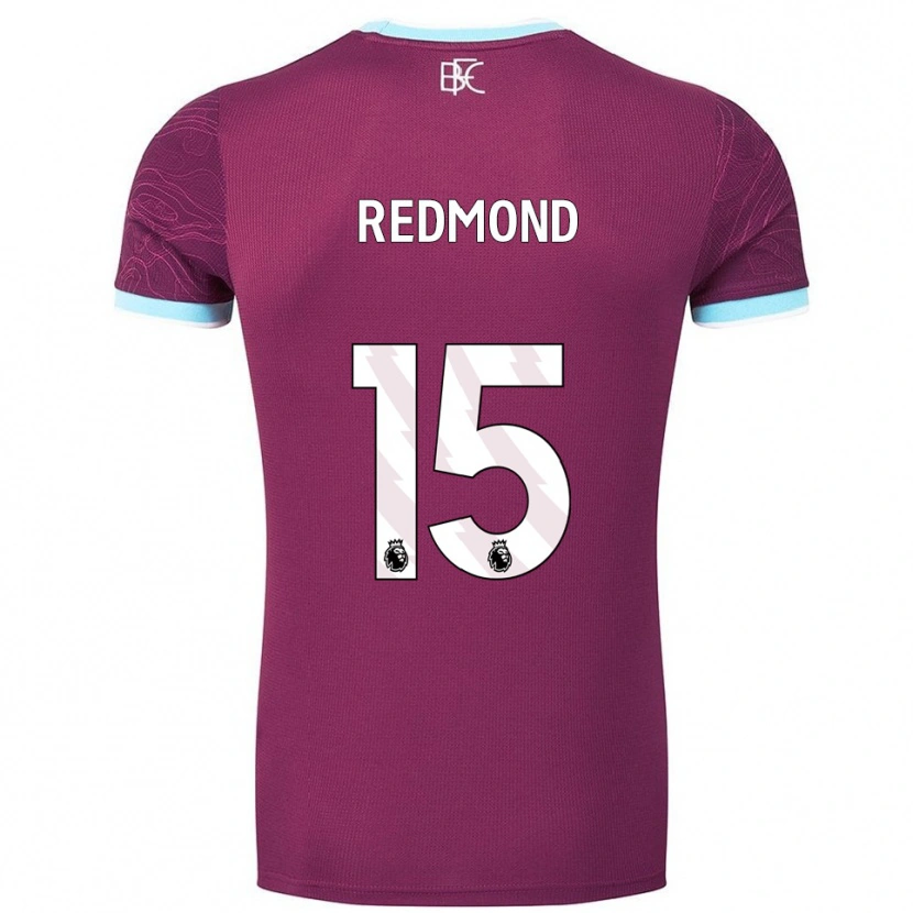 Danxen Pánské Nathan Redmond #15 Burgundská Nebesky Modrá Domů Hráčské Dresy 2025/26 Dres