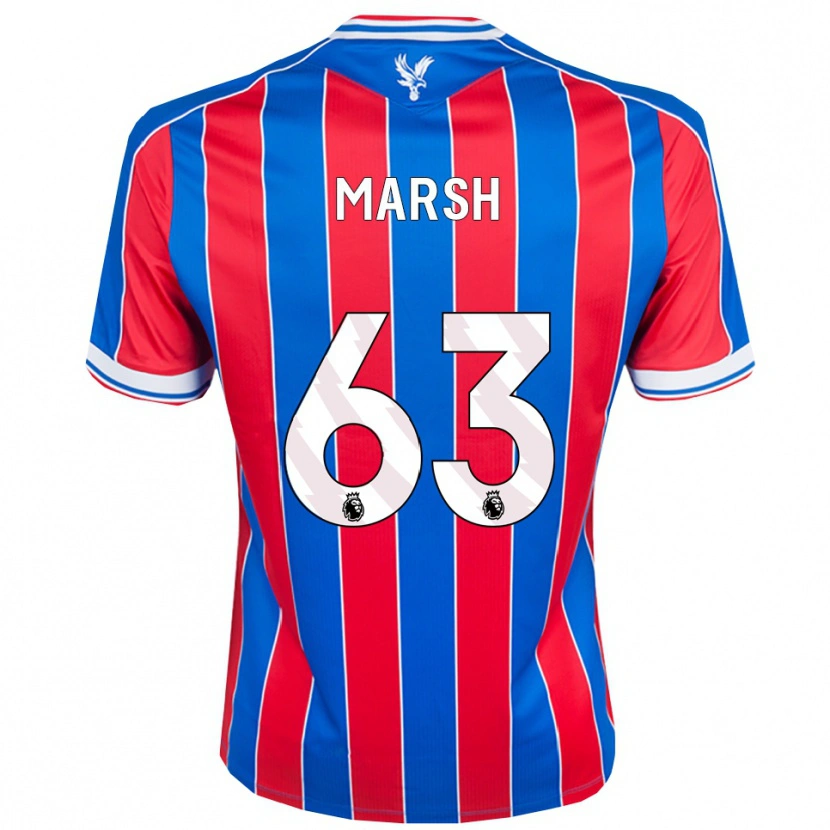 Danxen Pánské Zach Marsh #63 Modrá Červená Bílá Domů Hráčské Dresy 2025/26 Dres