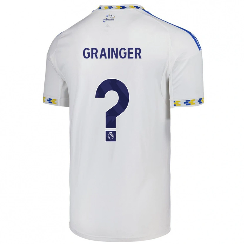 Danxen Pánské Owen Grainger #0 Bílá Modrá Domů Hráčské Dresy 2025/26 Dres