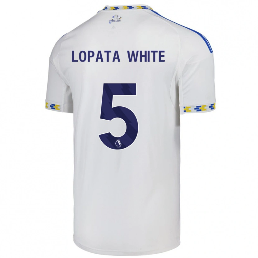 Danxen Pánské Reuben Lopata-White #5 Bílá Modrá Domů Hráčské Dresy 2025/26 Dres