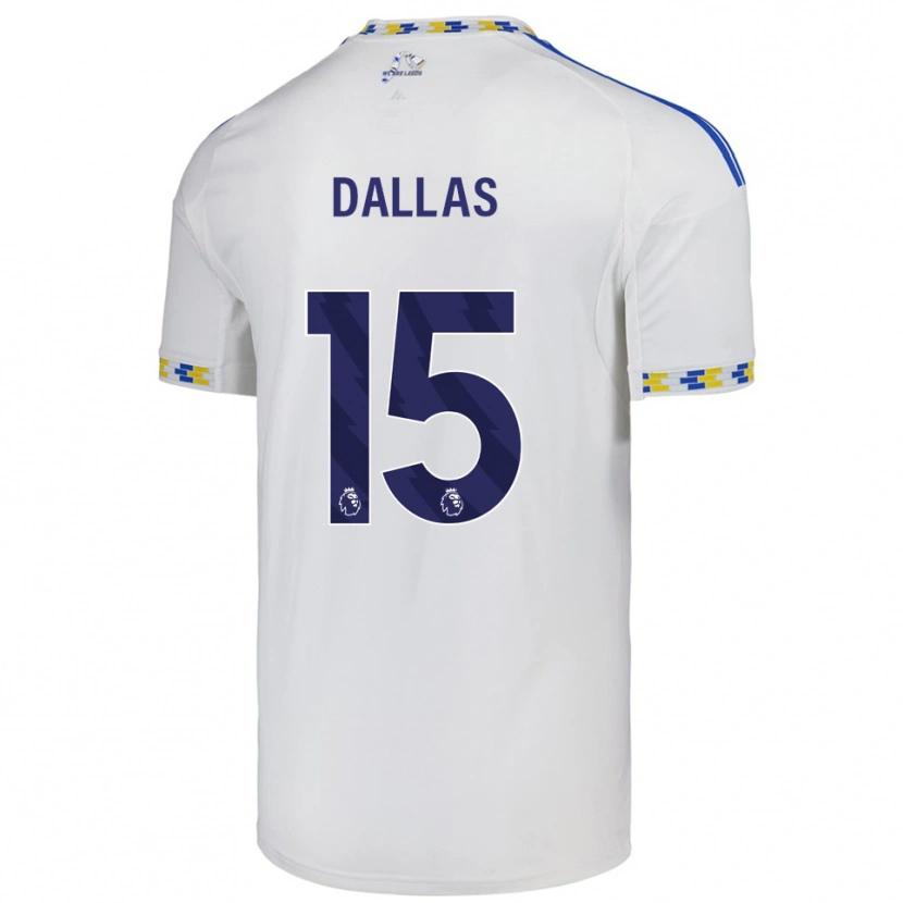 Danxen Pánské Stuart Dallas #15 Bílá Modrá Domů Hráčské Dresy 2025/26 Dres